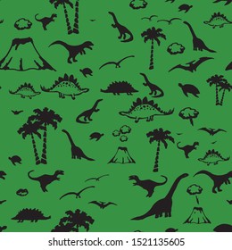 Pattern dinosaur vector textile background