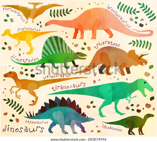 Wallpaper Pattern with dinosaurs.