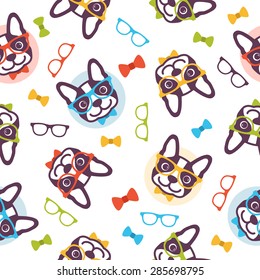 Pattern Dog Hipster