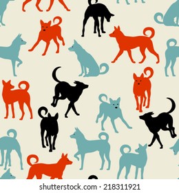 pattern with dogs