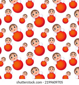 Pattern  A doll for the youngest children  tumbler  Color educational toy 
Vector image  print design 