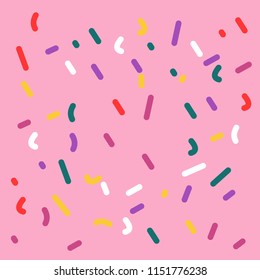 Pattern donut colorful delicious vector design illustration, seamless donut isolated taste yummy vector