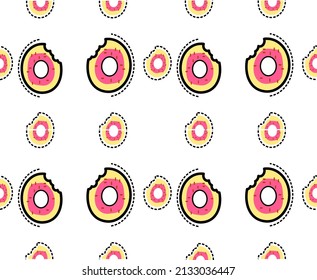 pattern donut in the vector bacground