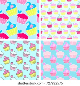 pattern doodle Cake vector
