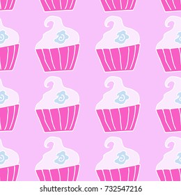 pattern doodle Cake vector
