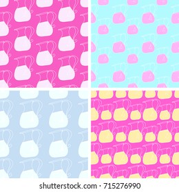 pattern doodle milk vector
