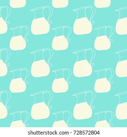 pattern doodle milk vector
