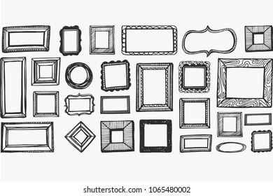 Pattern Doodles Frame Stock Vector (royalty Free) 1065480002 