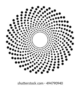 Pattern Dots Abstract Circular Halftone Dot For Design Element