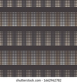 The pattern of dots. Polka dots ornament. Seamless pattern. Vector illustration for web design or print.