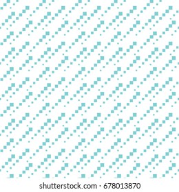 Pattern with dotted lines. Vector seamless background from small different sized shapes. Monochrome abstract geometric ornament.