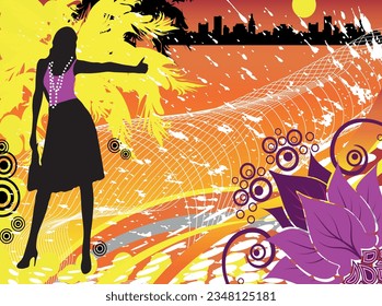 pattern and drawing color images trail background vector