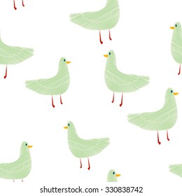 pattern drawn seagull
