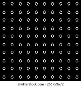 Pattern drops monochrome minimalistic shapes