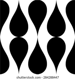 Pattern drops monochrome minimalistic shapes