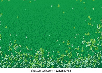 pattern of the duckweed leaves as background vector