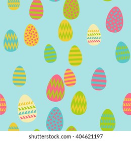 Pattern of Easter eggs