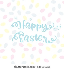 Pattern with easter eggs