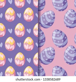 pattern of easter eggs decoration