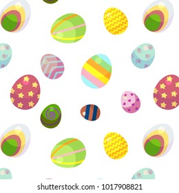 pattern from eggs with different patterns of different colors