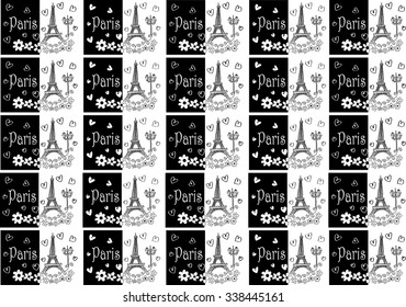 Pattern with Eiffel tower