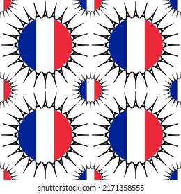 pattern of eiffel tower and france flag. abstract background. vector illustration