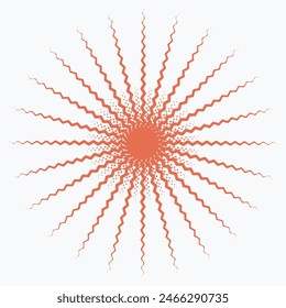 Pattern element on a white background. The vector image can be used as a decoration for fine art.