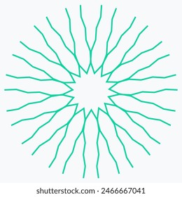 Pattern element on a white background. The vector image can be used as a decoration for fine art.