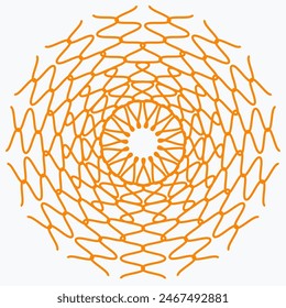 Pattern element on a white background. The vector image can be used as a decoration for fine art.