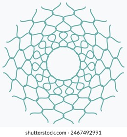 Pattern element on a white background. The vector image can be used as a decoration for fine art.