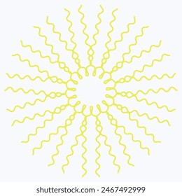 Pattern element on a white background. The vector image can be used as a decoration for fine art.