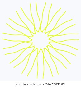 Pattern element on a white background. The vector image can be used as a decoration for fine art.