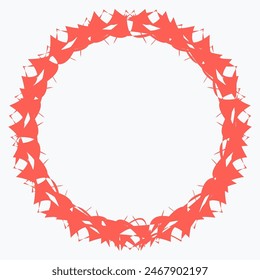 Pattern element on a white background. The vector image can be used as a decoration for fine art.