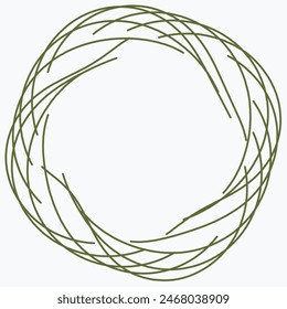 Pattern element on a white background. The vector image can be used as a decoration for fine art.