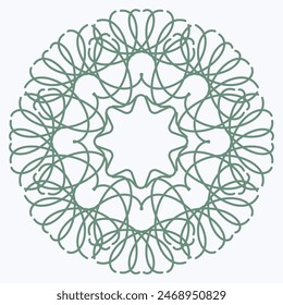 Pattern element on a white background. The vector image can be used as a decoration for fine art.