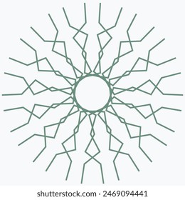 Pattern element on a white background. The vector image can be used as a decoration for fine art.