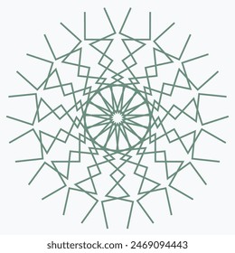 Pattern element on a white background. The vector image can be used as a decoration for fine art.