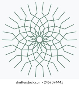 Pattern element on a white background. The vector image can be used as a decoration for fine art.