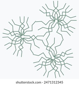 Pattern element on a white background. The vector image can be used as a fine art decoration.