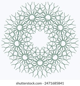 Pattern element on a white background. The vector image can be used as a fine art decoration.