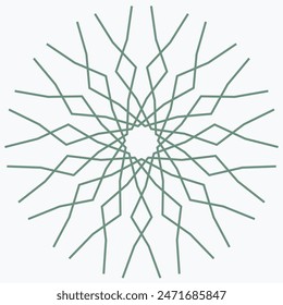 Pattern element on a white background. The vector image can be used as a fine art decoration.