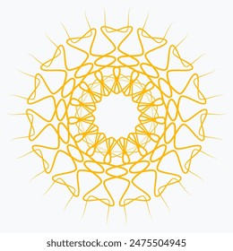 Pattern element on a white background. The vector image can be used as a fine art decoration.