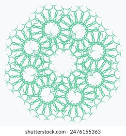 Pattern element on a white background. The vector image can be used as a fine art decoration.