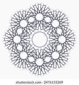 Pattern element on a white background. The vector image can be used as a fine art decoration.