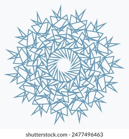 Pattern element on a white background. The vector image can be used as a fine art decoration.