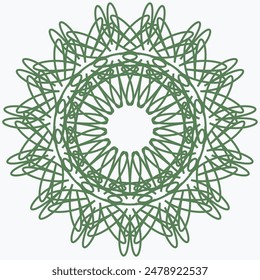 Pattern element on a white background. The vector image can be used as a fine art decoration.