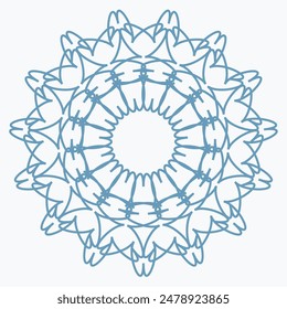 Pattern element on a white background. The vector image can be used as a fine art decoration.