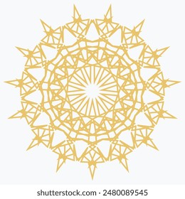 Pattern element on a white background. The vector image can be used as a fine art decoration.