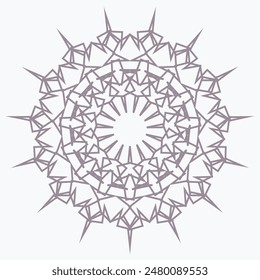 Pattern element on a white background. The vector image can be used as a fine art decoration.