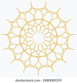 Pattern element on a white background. The vector image can be used as a fine art decoration.